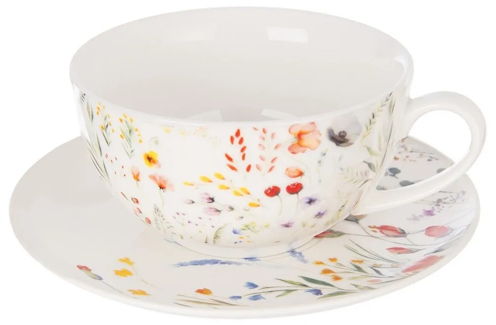 Orion Porcelanowy zestaw do herbaty Mak, 3 szt.