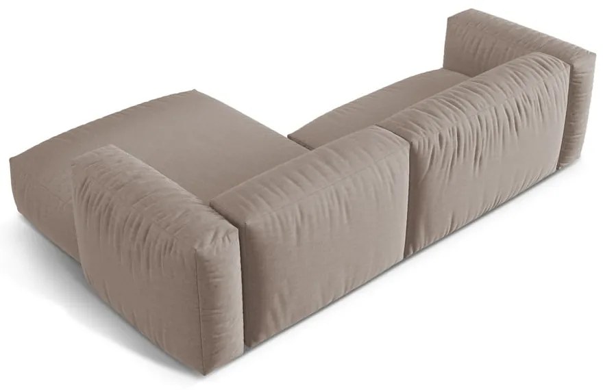 Beżowy narożnik modułowy (prawostronny) Martina – Micadoni Home