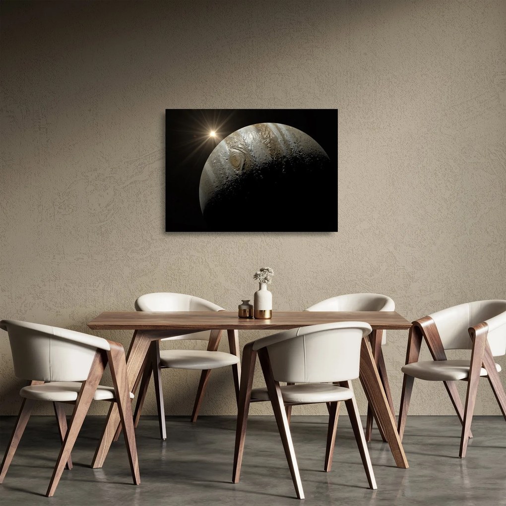 Obraz na szkle - planeta w kosmosie (70x50 cm)