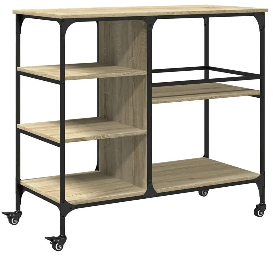 Mobilna szafka kuchenna dąb sonoma A7-Z77