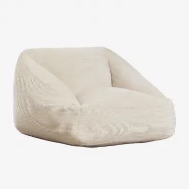 Pufa Fotel Tapicerowany Thiago ↔︎ 110 Cm & Sztruksu Marrón Trigo - Sklum