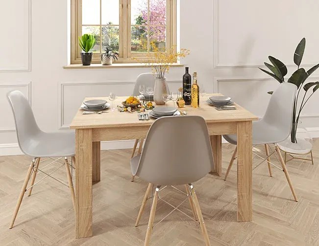 Minimalistyczny stół dąb sonoma - Nadeva 4X