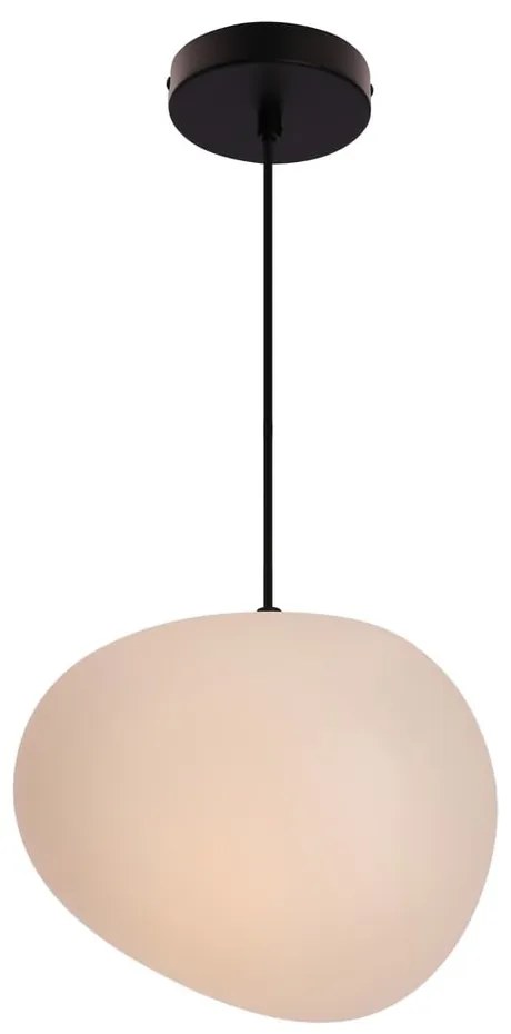 Czarno-biała lampa wisząca ø 25 cm Stones – Candellux Lighting