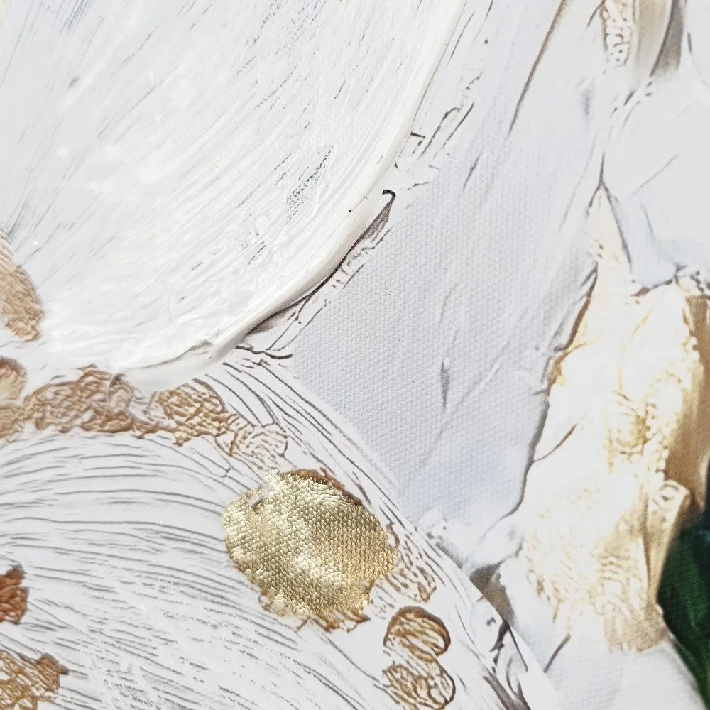 Obraz z ręcznie malowanymi elementami 70x100 cm Petal Glow – Styler