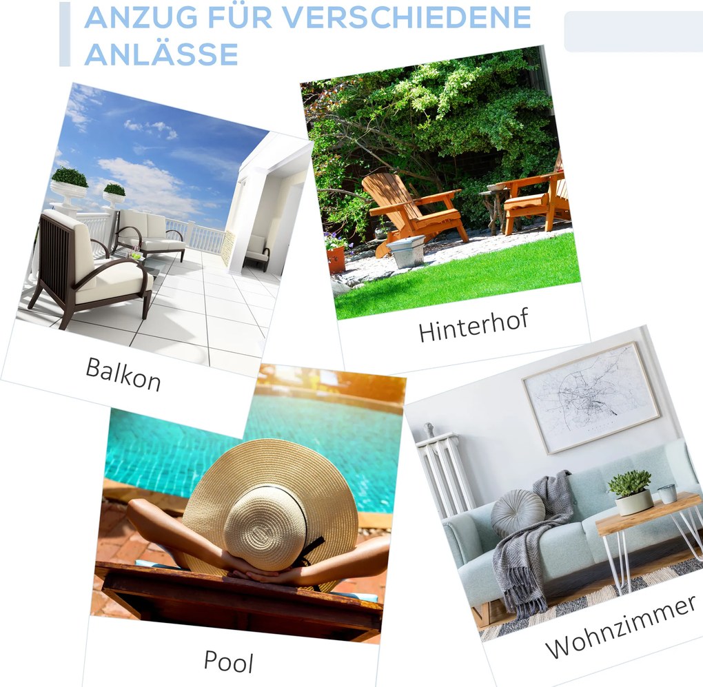 Fotel krzesło bujane ogrodowe rattan brązowe outsunny