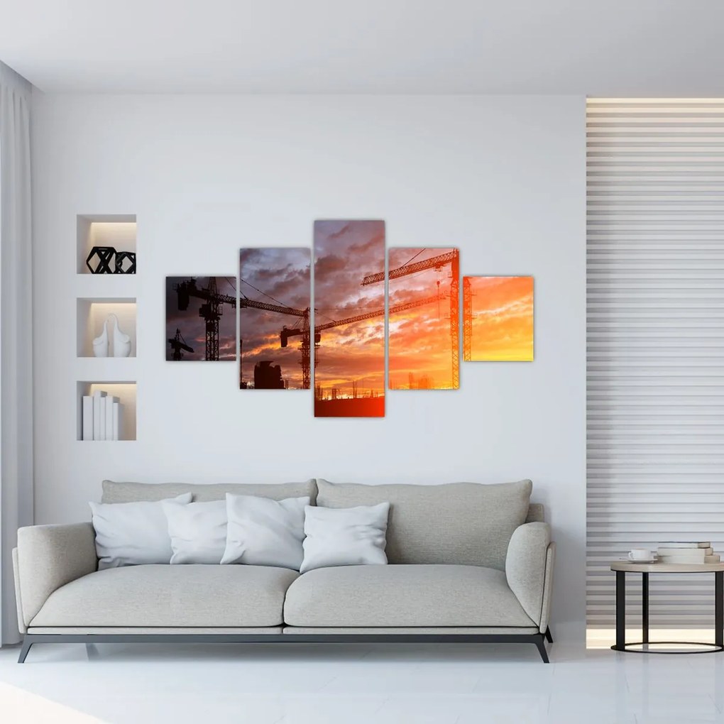 Obraz - Plac budowy (125x70 cm)