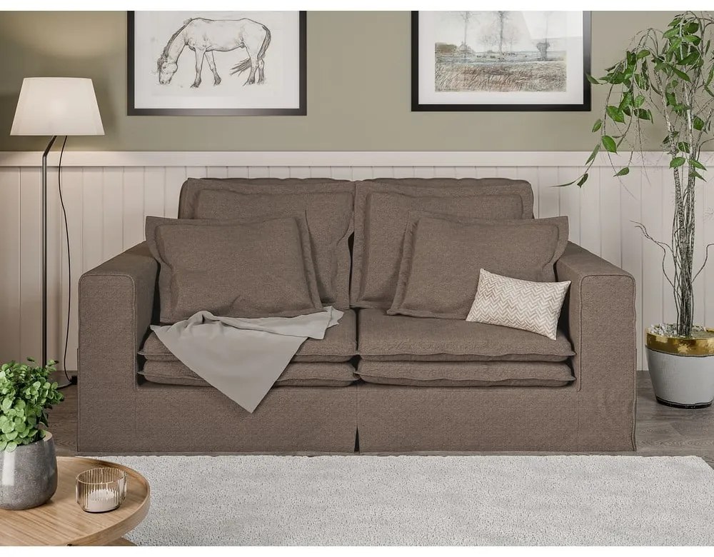 Brązowa sofa 196 cm Nora – Ropez