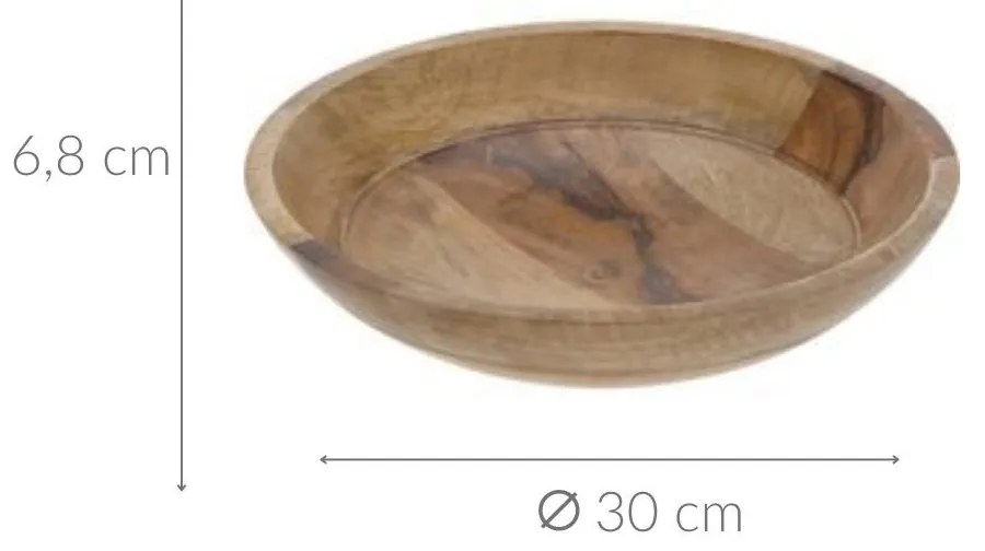 Misa drewniana, Ø 30 cm