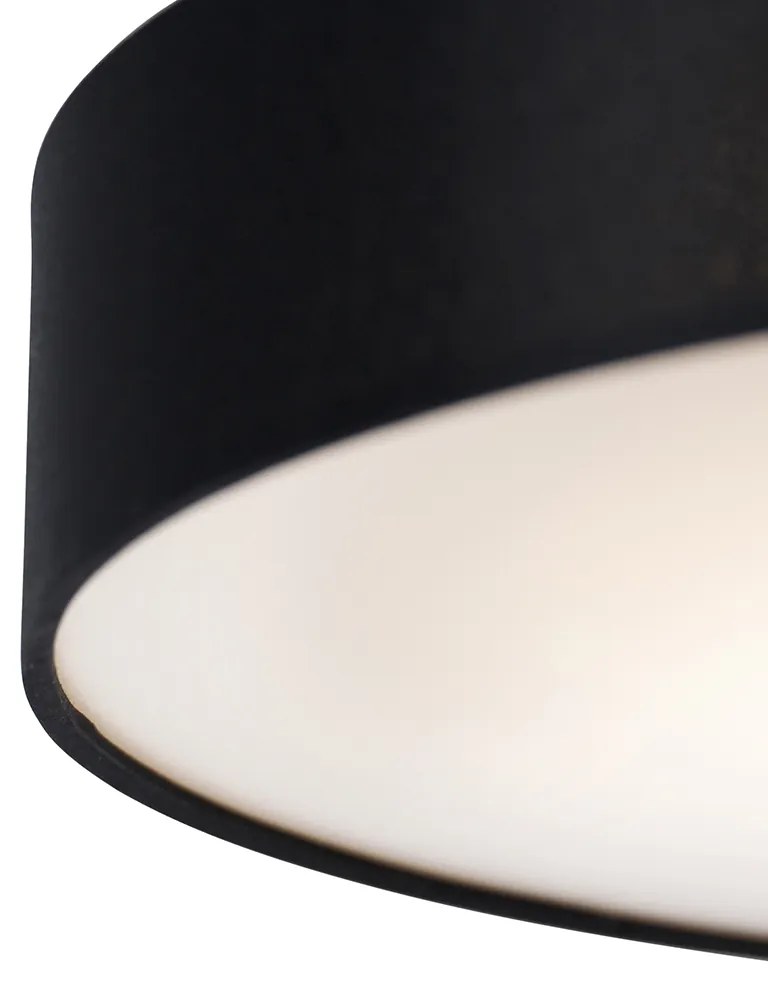 Inteligentna lampa sufitowa czarna 40 cm z diodami LED RGB - Taiko Nowoczesny Oswietlenie wewnetrzne