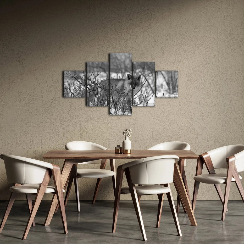 Obraz - Lis w zimie (125x70 cm)