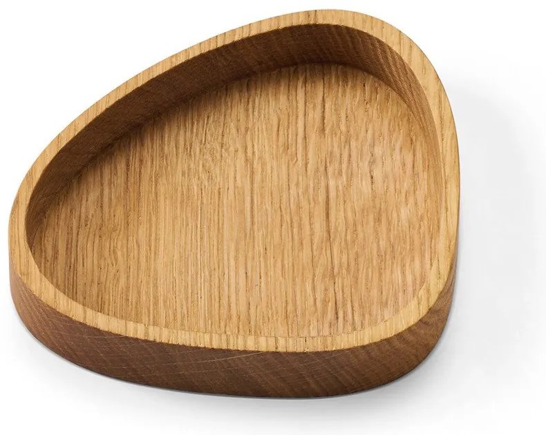 Drewniany pojemnik dekoracyjny w naturalnym kolorze 14x12,5x3 cm Curve S – LIND DNA