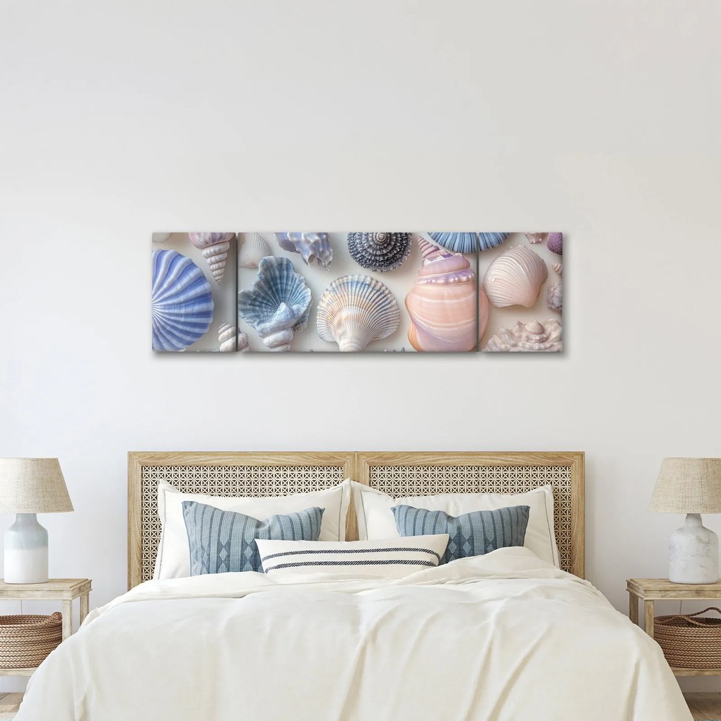 Obraz - Kolekcja muszli (170x50 cm)
