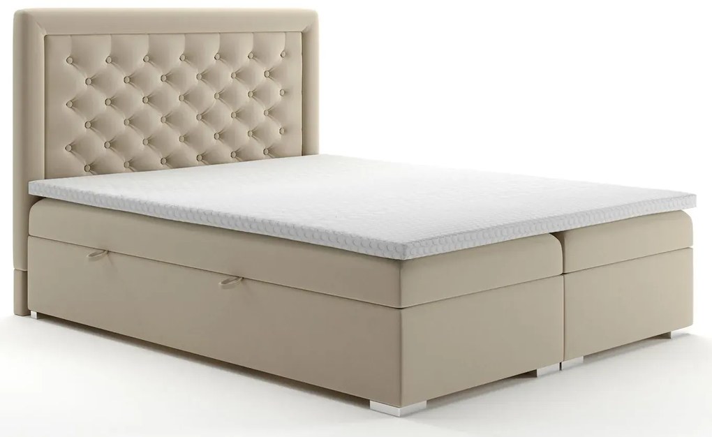 Podwójne łóżko boxspring Tomis 140x200 - 32 kolory
