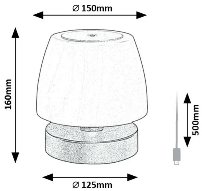 Rabalux 7040 lampa stołowa LED na zewnątrz Odera