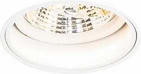 Zestaw 6 nowoczesnych reflektorów wpuszczanych, białe, bezramkowe - Impact 70