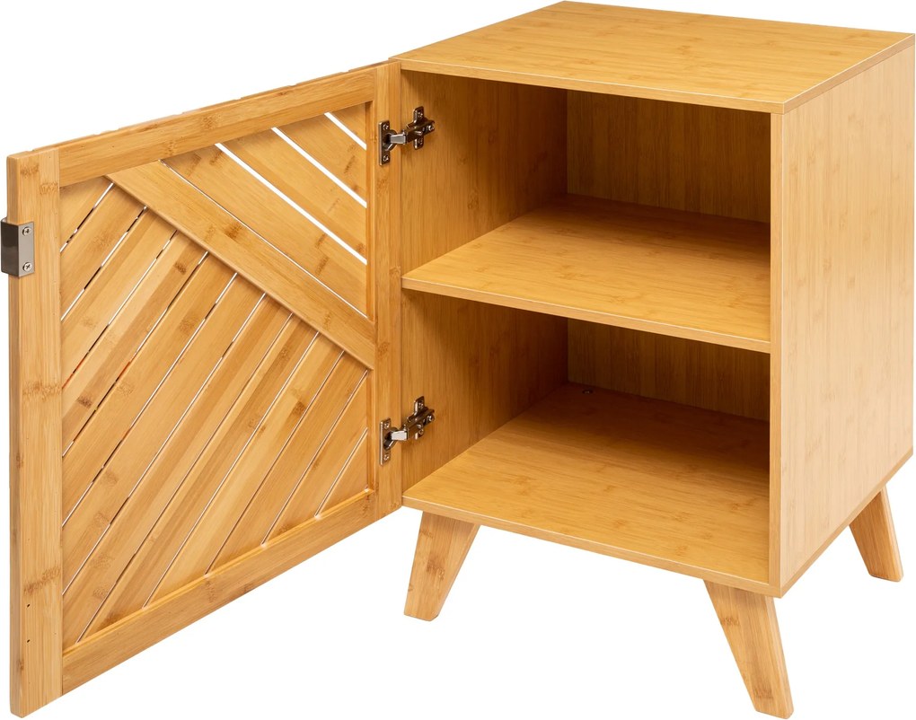 Szafka łazienkowa Bath n'modul, zamykana, bambus, 70 cm