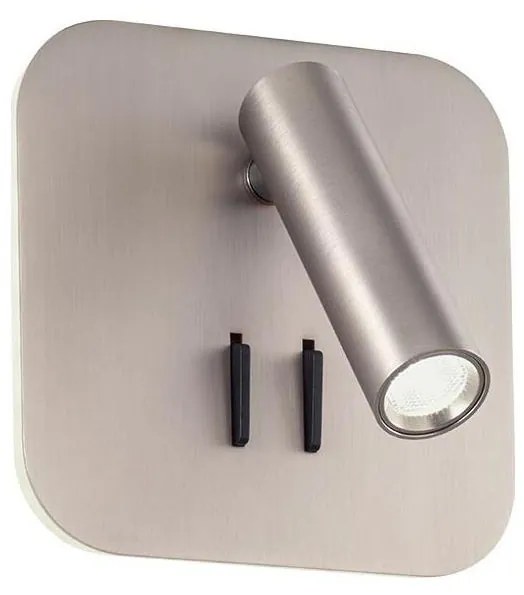 Redo 01-2978 - Kinkiet LED QUDA LED/6W/230V + LED/3W CRI 90 USB chrom