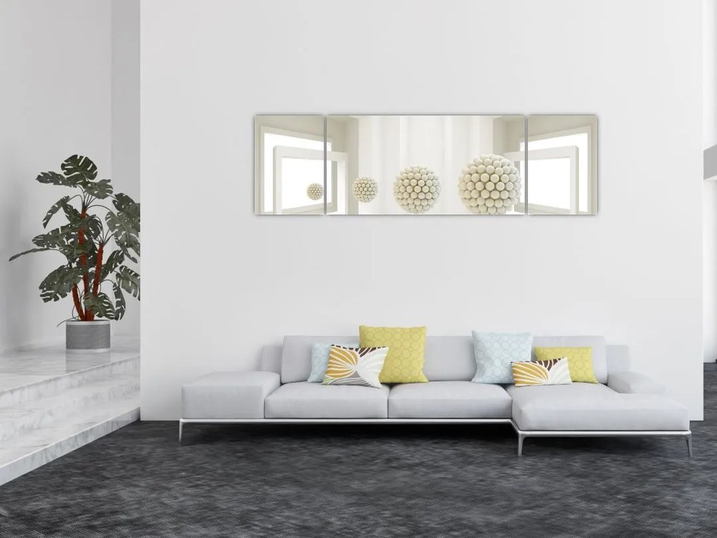 Obraz -Spojrzenie do wnętrza - abstrakcja (170x50 cm)