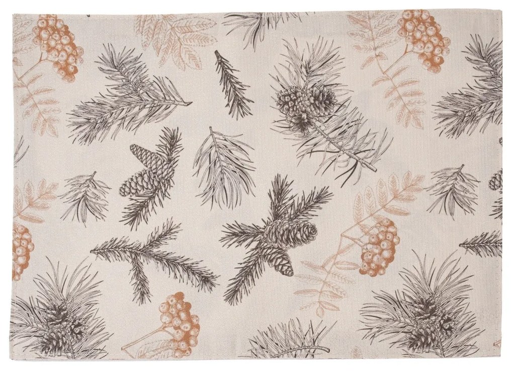 Świąteczna podkładka wodoodporna Gałązki, 32 x 45 cm