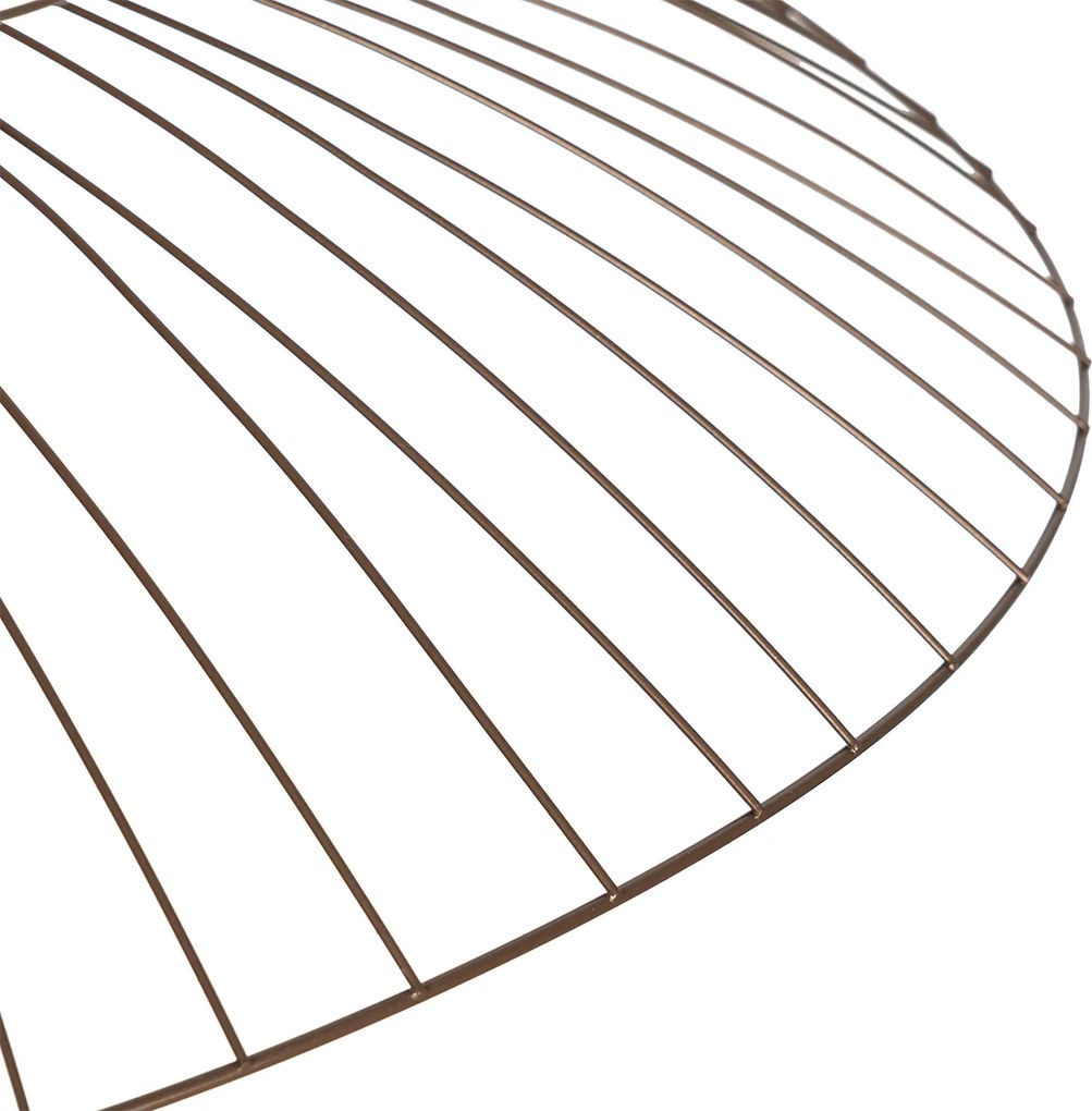 Inteligentna lampa wisząca ciemny brąz z podwójnym kloszem z Wifi G95 - Pua