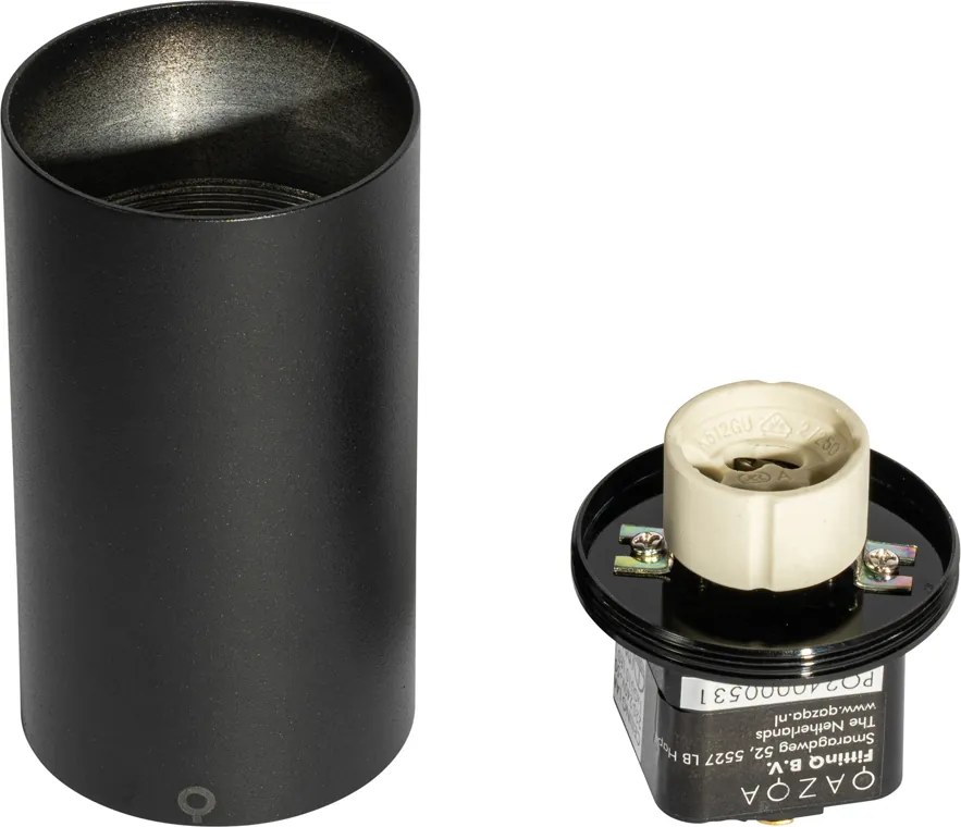 Nowoczesny czarny reflektor do systemu szynowego jednofazowego GU10 35mm - Iconic Ruby Honey