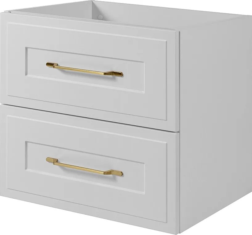 Szafka podumywalkowa w stylu klasycznym, biała, 60 x 57 x 46 cm