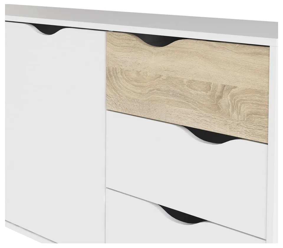 Biała komoda 147x82x39 cm Oslo – Tvilum