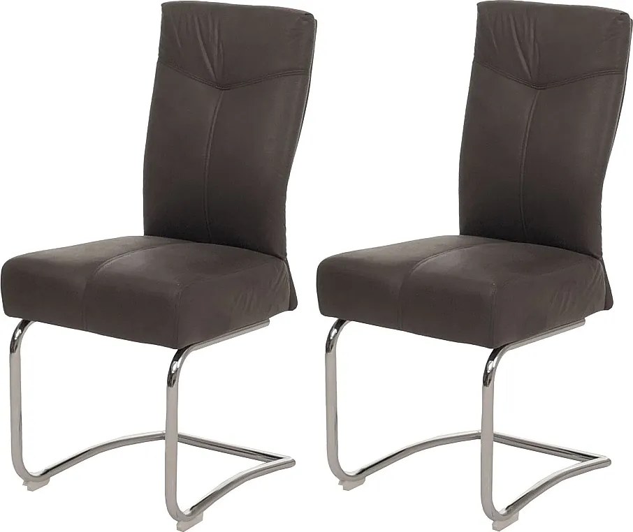 Krzesło do jadalni MCW-G56 (zestaw 2 sztuk),  szary