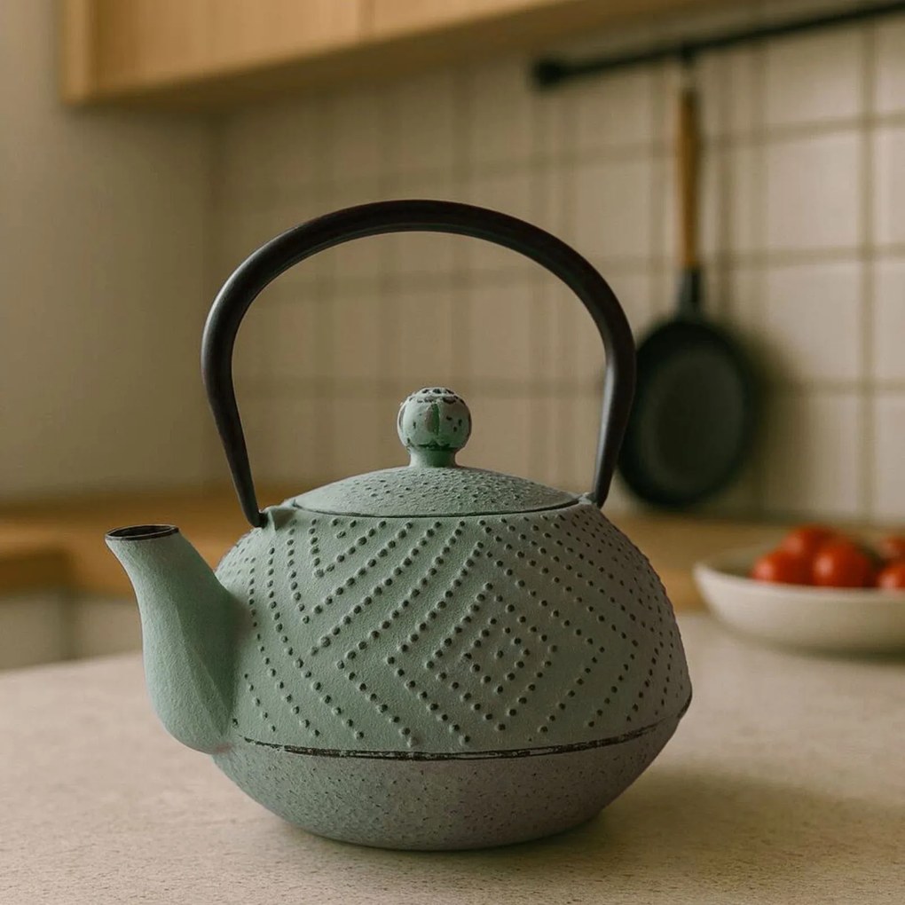 Czajnik żeliwny z zaparzaczem KAMIN, 900 ml