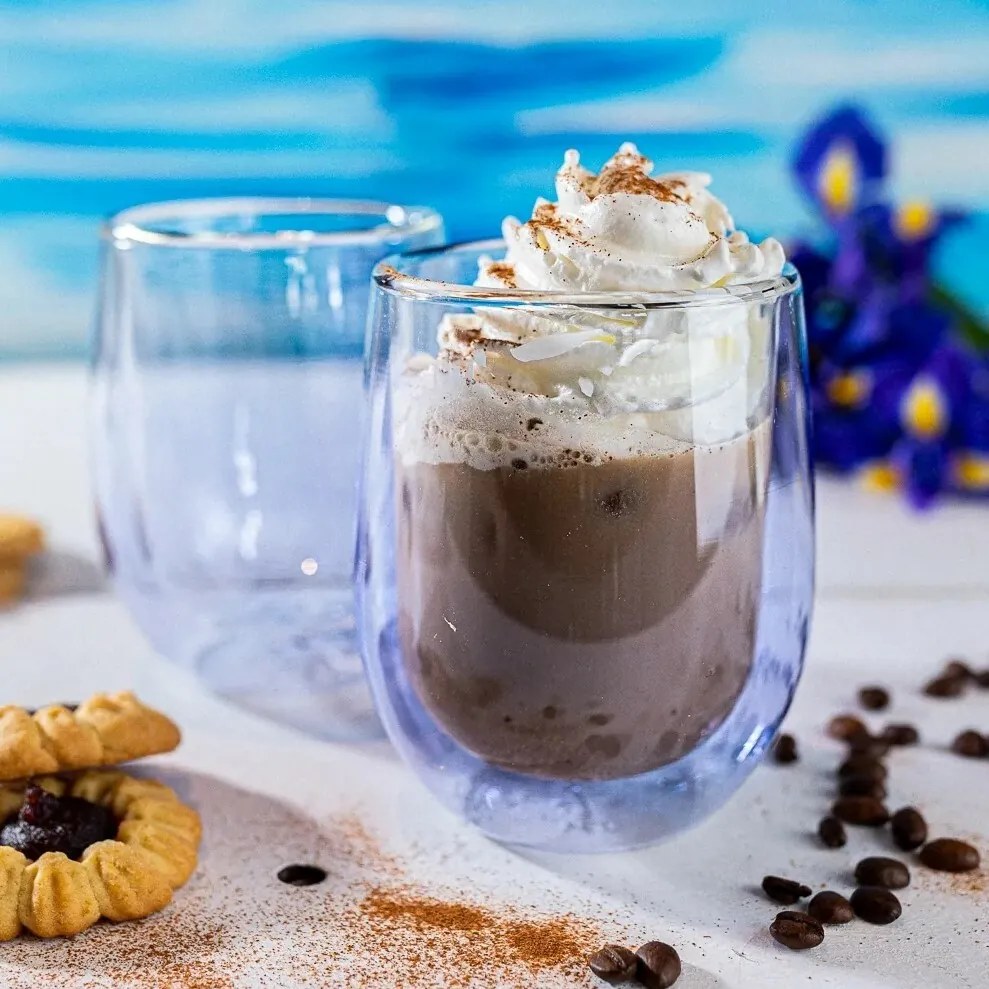 Altom 2-częściowy zestaw szklanek termicznych Andrea, 300 ml, niebieski