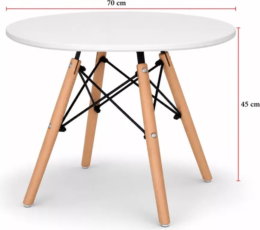Elegancki i funkcjonalny okrągły stolik kawowy Katchal