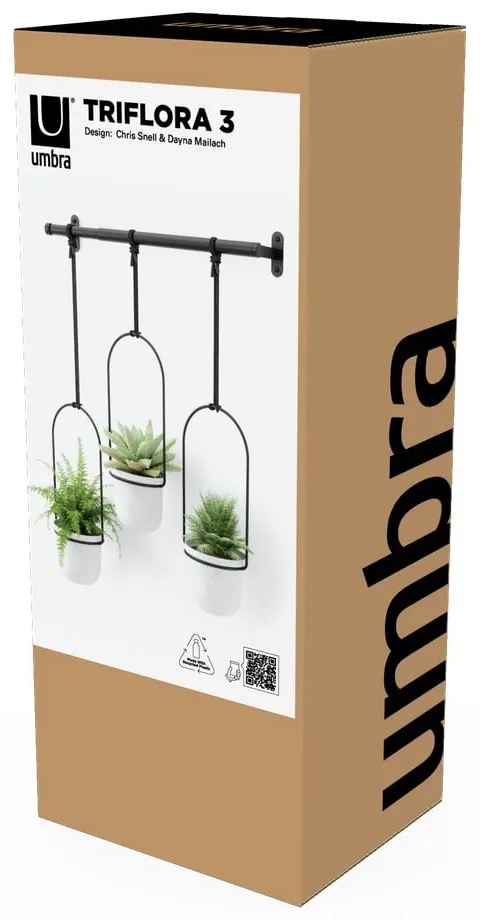 Plastikowe wiszące osłonki na doniczki na zioła zestaw 3 szt. ø 7,5 cm Triflora – Umbra