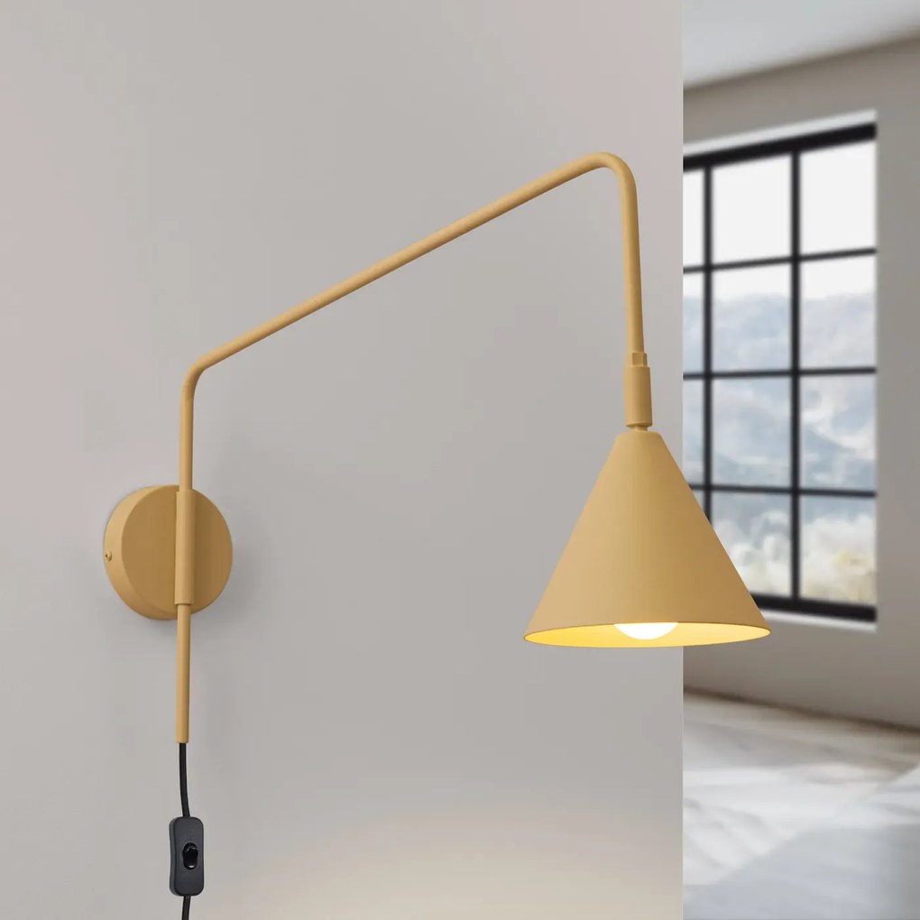 Kinkiet NOX złoty SOLLUX LIGHTING