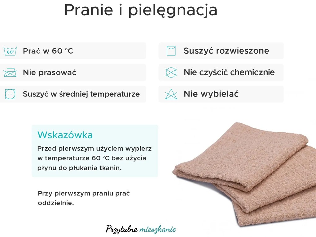 2x ręcznik JERRY piaskowy
