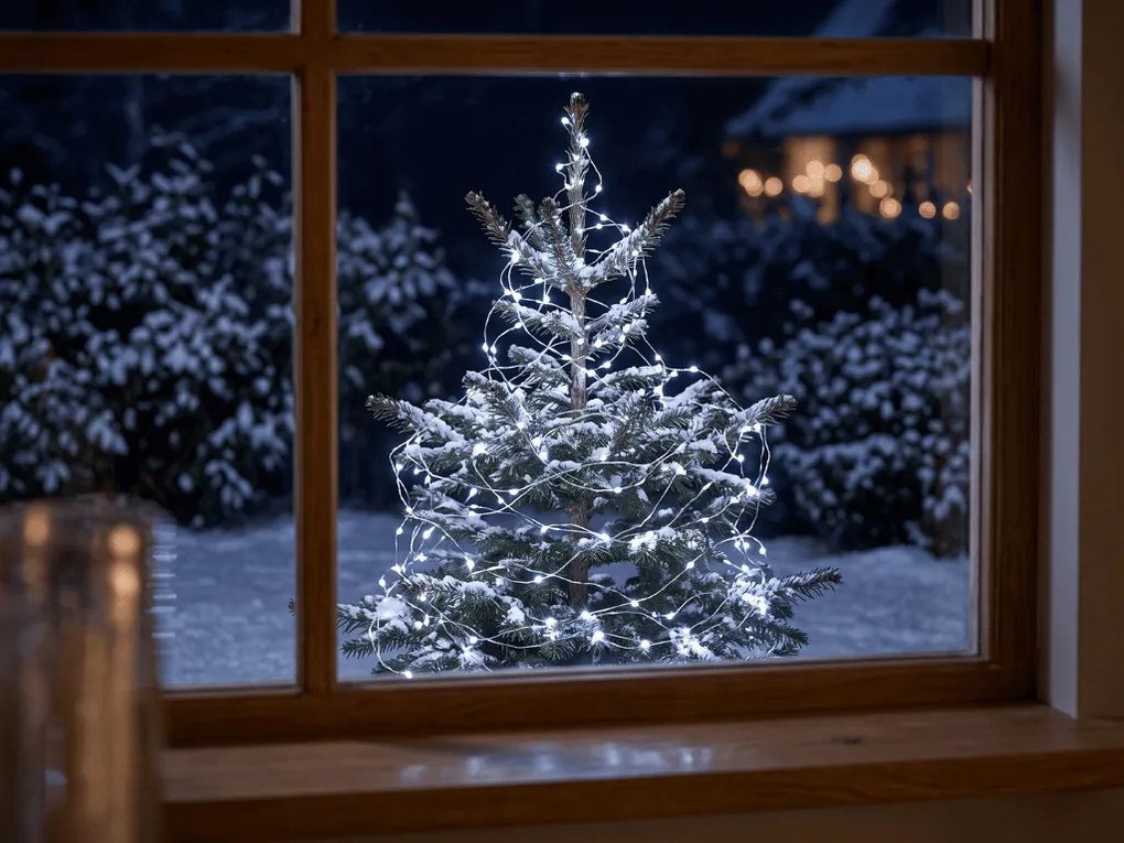 Łańcuch świetlny 240 LED zewnętrzny/wewnętrzny 23,9 m, biały