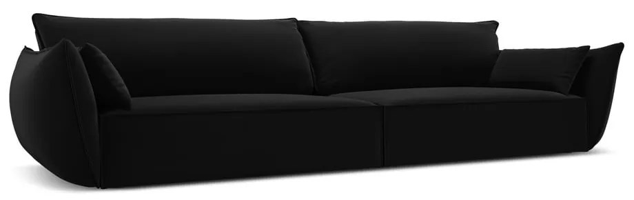 Czarna aksamitna sofa 248 cm Vanda – Mazzini Sofas