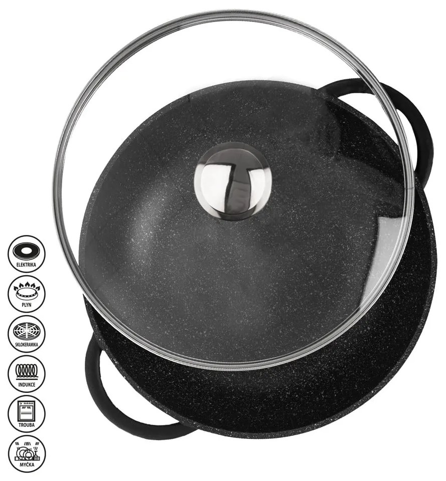 Patelnia aluminiowa WOK Orion Grande, ø 31 cm