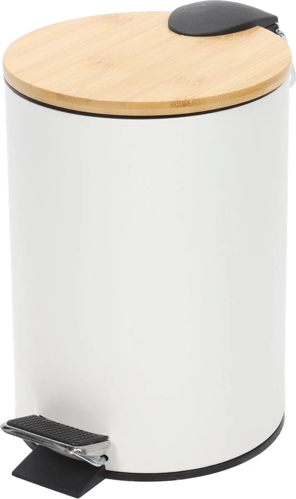 Kosz łazienkowy z bambusem ZETRU, 3 l