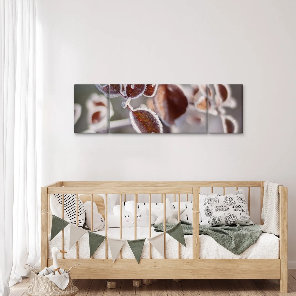 Obraz - Szczegół liści (170x50 cm)