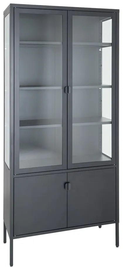 Czarna metalowa witryna 80x180 cm Brisbane – House Nordic