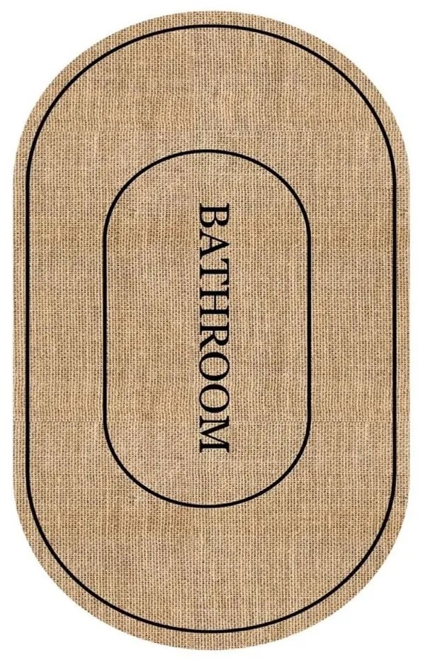 Brązowy dywanik łazienkowy 60x90 cm Jute Look – Mila Home