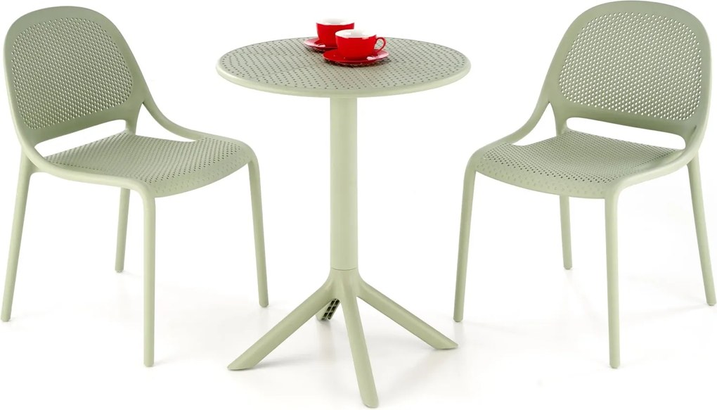 Sztaplowane krzesło kawiarniane K532 Halmar z polipropylenu