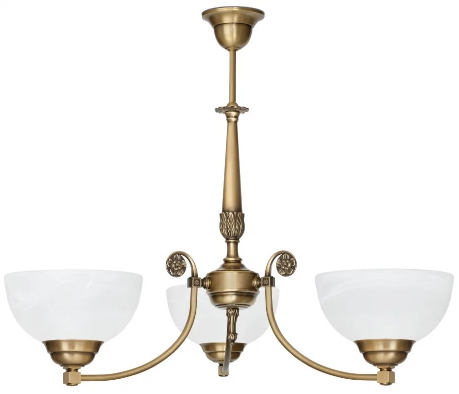 Klasyczny żyrandol mosiężny N-S3A