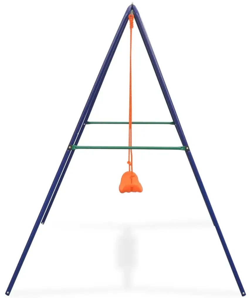 Kolorowa huśtawka stojąca ogrodowa dla dzieci D1-F18