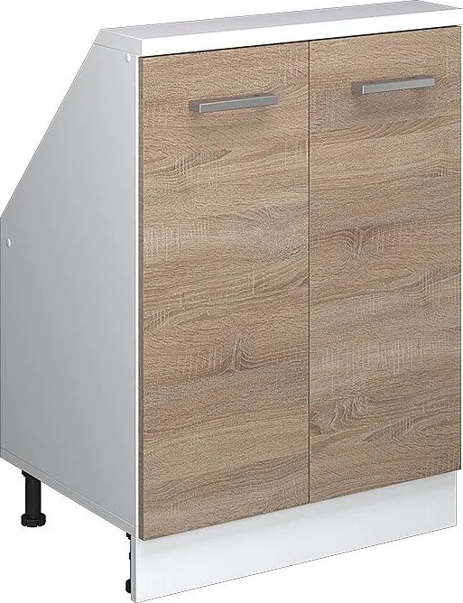 Szafka kuchenna na dach skośny sonoma 60x46x81.6 r-line