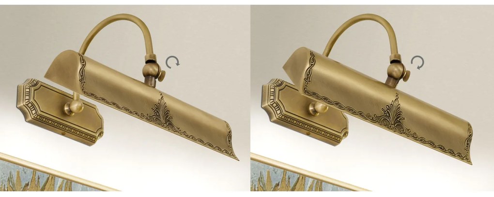 Kinkiet obrazowy mosiężny B-Obr2