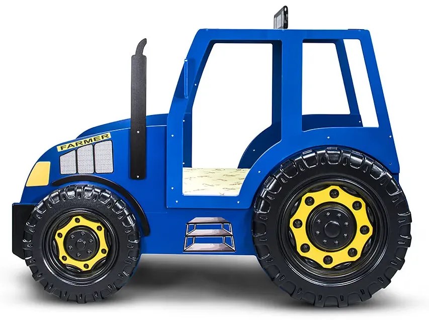 Niebieskie łóżko dla chłopca ciągnik zetor - Vivus 90x180 cm