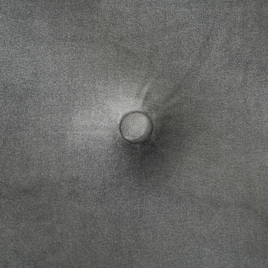 HOMCOM Sofa welurowa szara z 2 poduszkami wygodna kanapa 130x78x79 cm do salonu | Aosom PL