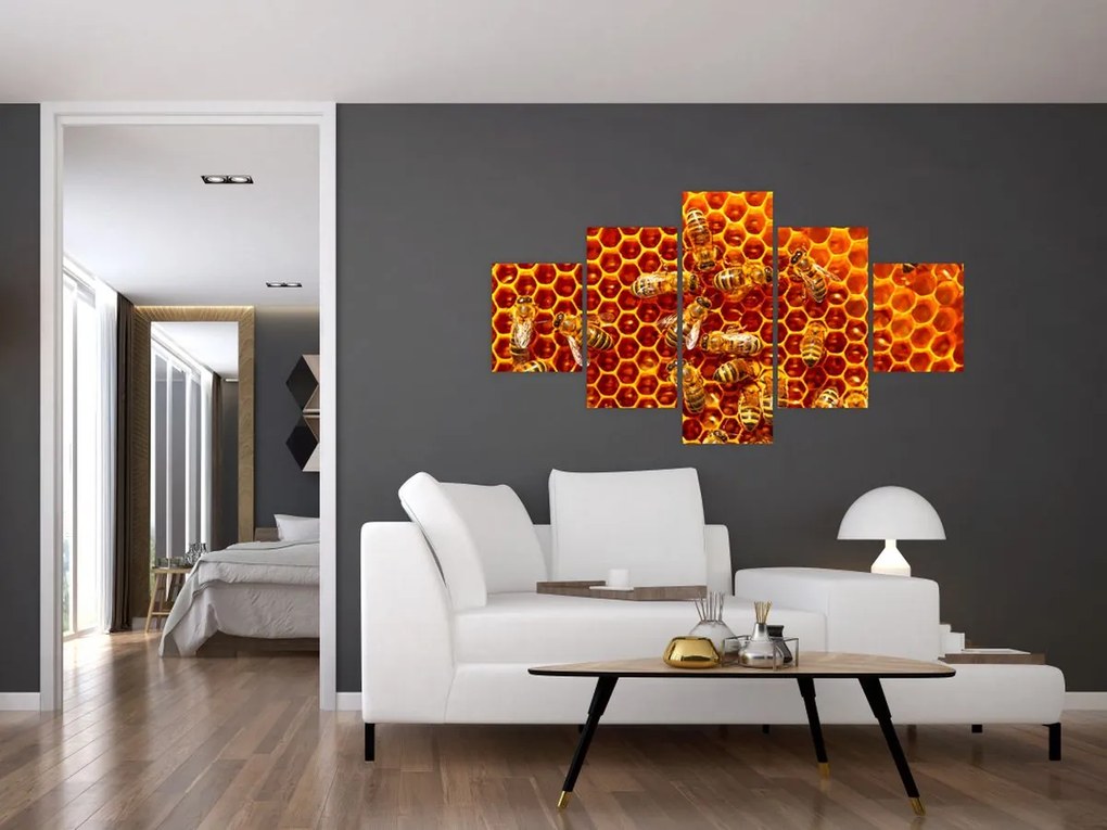 Obraz - Plaster miodu (125x70 cm)