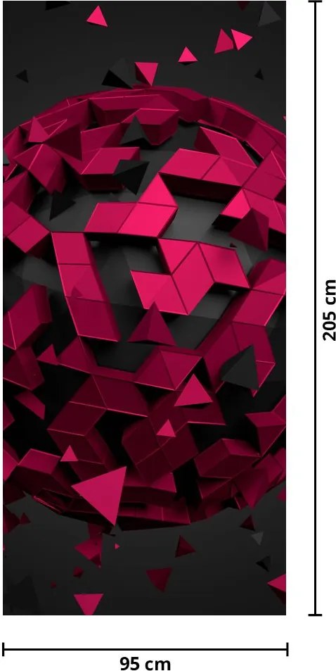 Fototapeta na drzwi - Abstrakcja 3D (95x205cm)